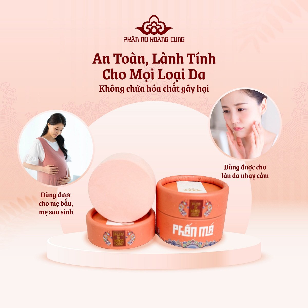 Quà tặng phấn má màu cam (dạng nén)