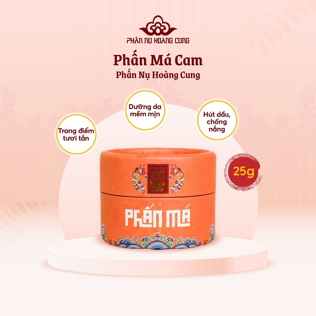 Quà tặng phấn má màu cam (dạng nén)