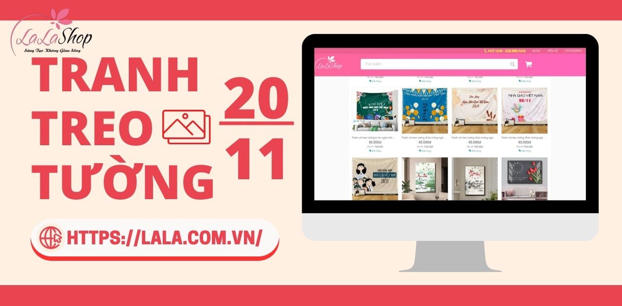 Tranh 20/11 - Lala Shop chuy&ecirc;n b&aacute;n tranh 20/11 đẹp chất lượng với gi&aacute; cả phải chăng
