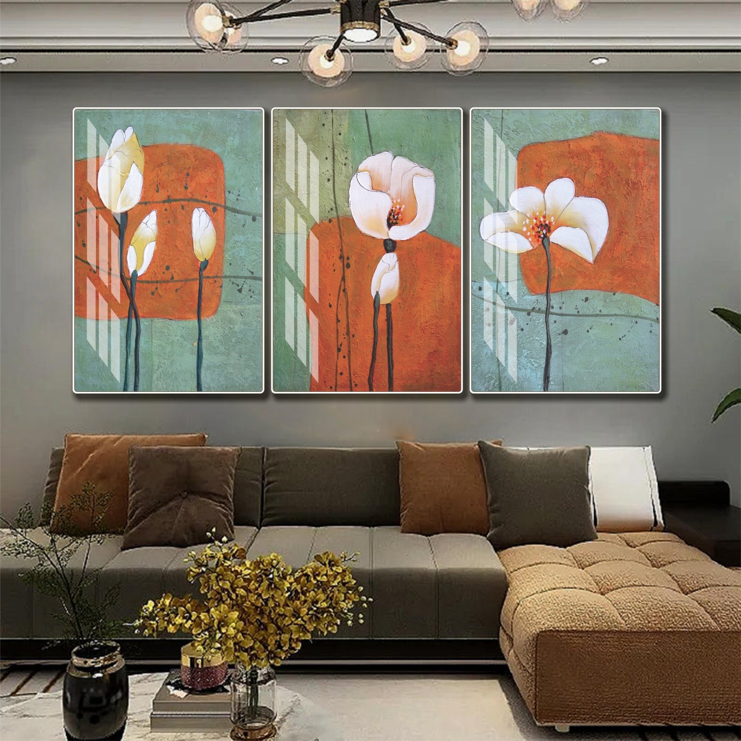 Tranh hoa treo tường nghệ thuật cổ điển mẫu 998