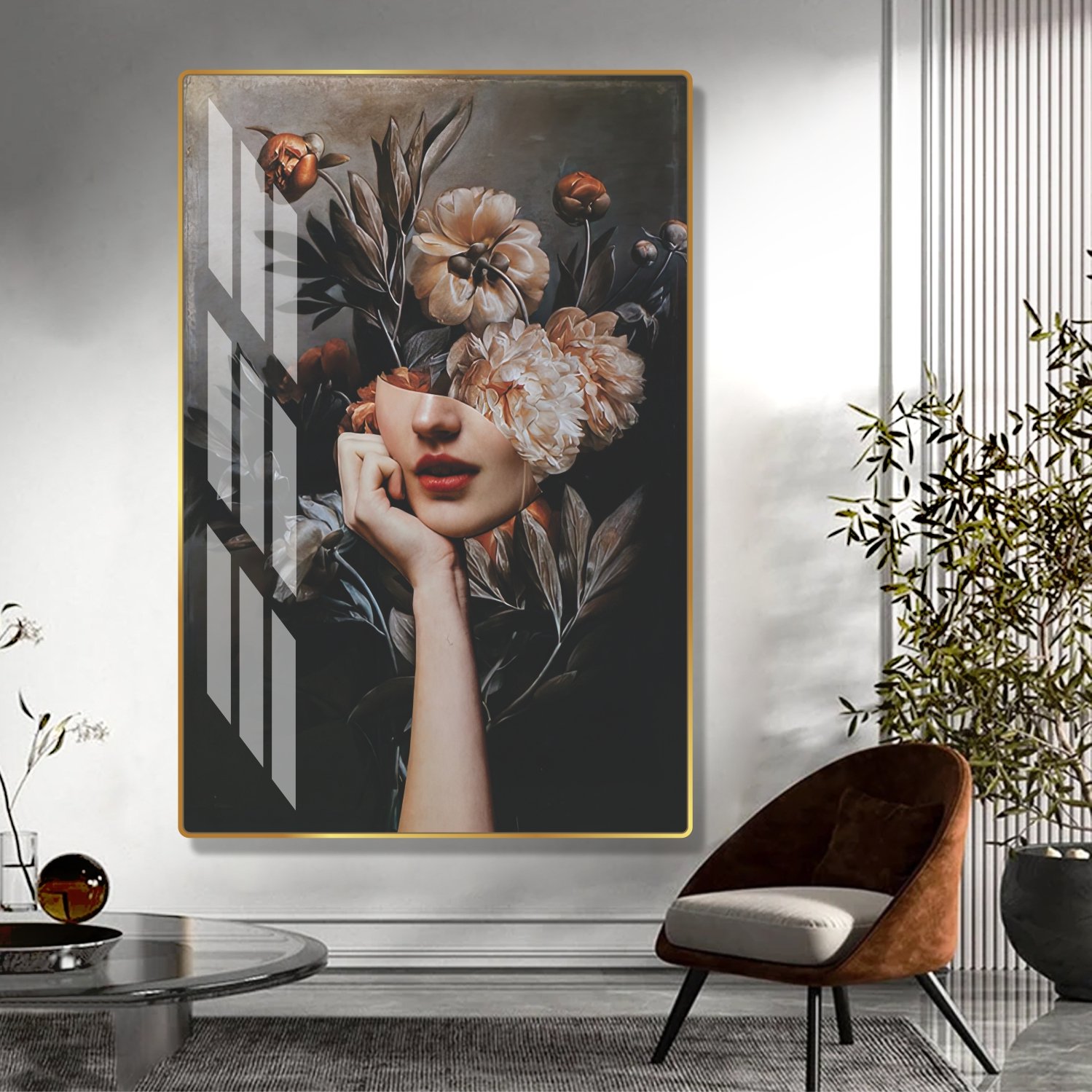 Tranh treo tường cô gái nghệ thuật mẫu 4003