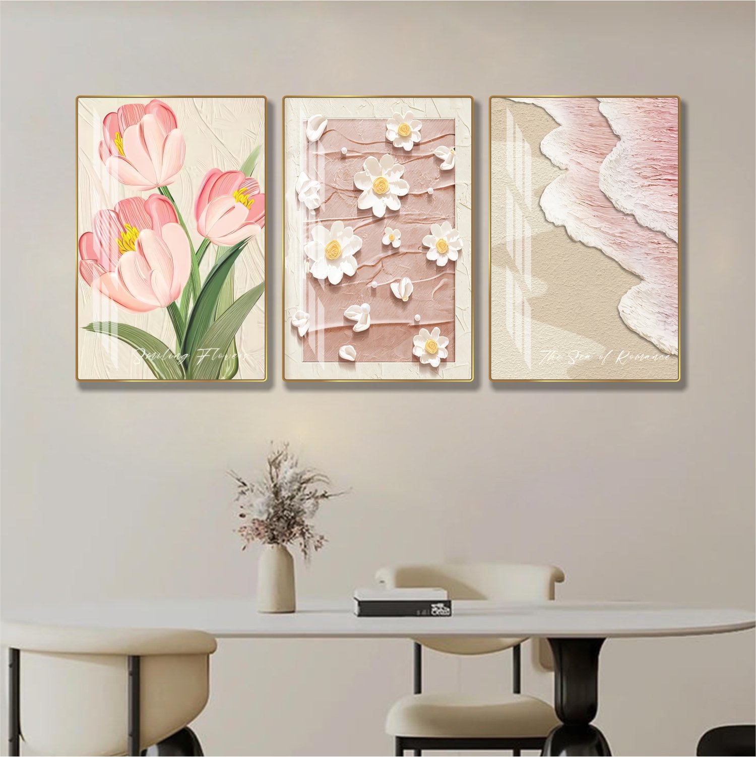 Tranh hoa treo tường nghệ thuật mẫu vintage 416