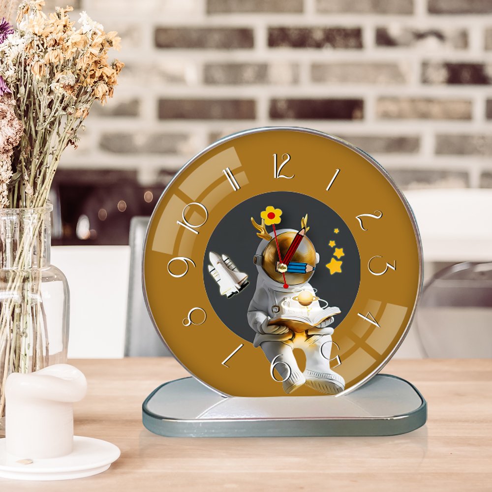 Tranh Đồng Hồ Để Bàn Phi Hành Gia Nghệ Thuật
