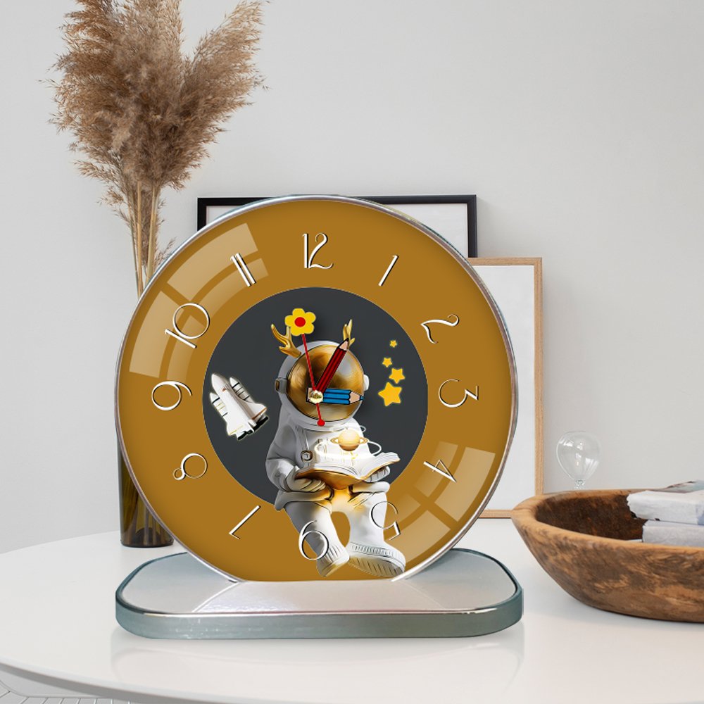 Tranh Đồng Hồ Để Bàn Phi Hành Gia Nghệ Thuật