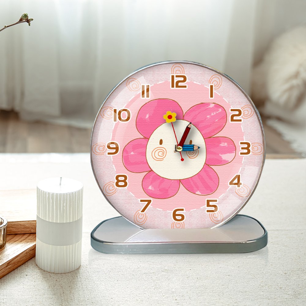 Tranh Đồng Hồ Để Bàn Bông Hoa Nhỏ Đáng Yêu