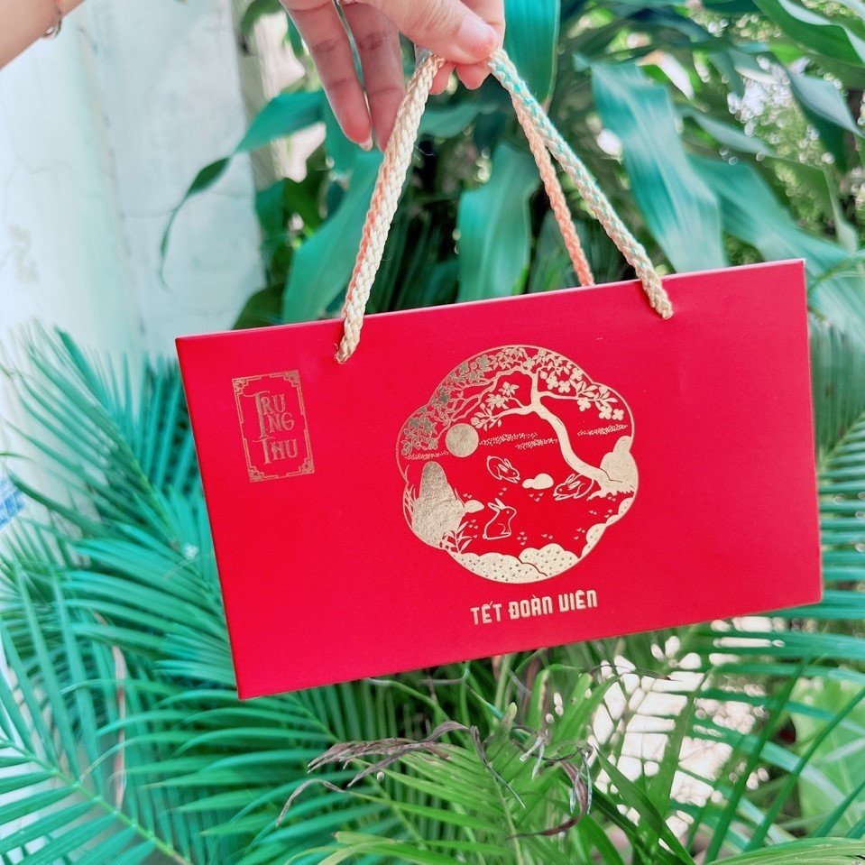 Hộp 2 b&aacute;nh trung thu c&aacute;t tường