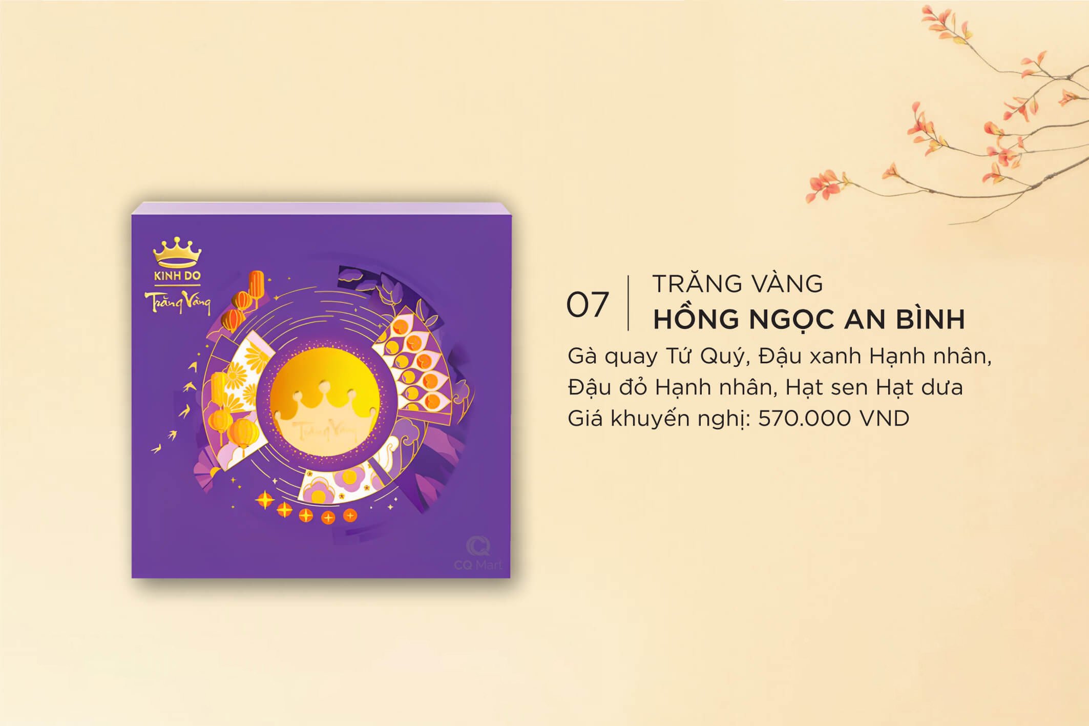 B&aacute;nh trung thu Kinh Đ&ocirc; Trăng V&agrave;ng Hồng Ngọc An B&igrave;nh