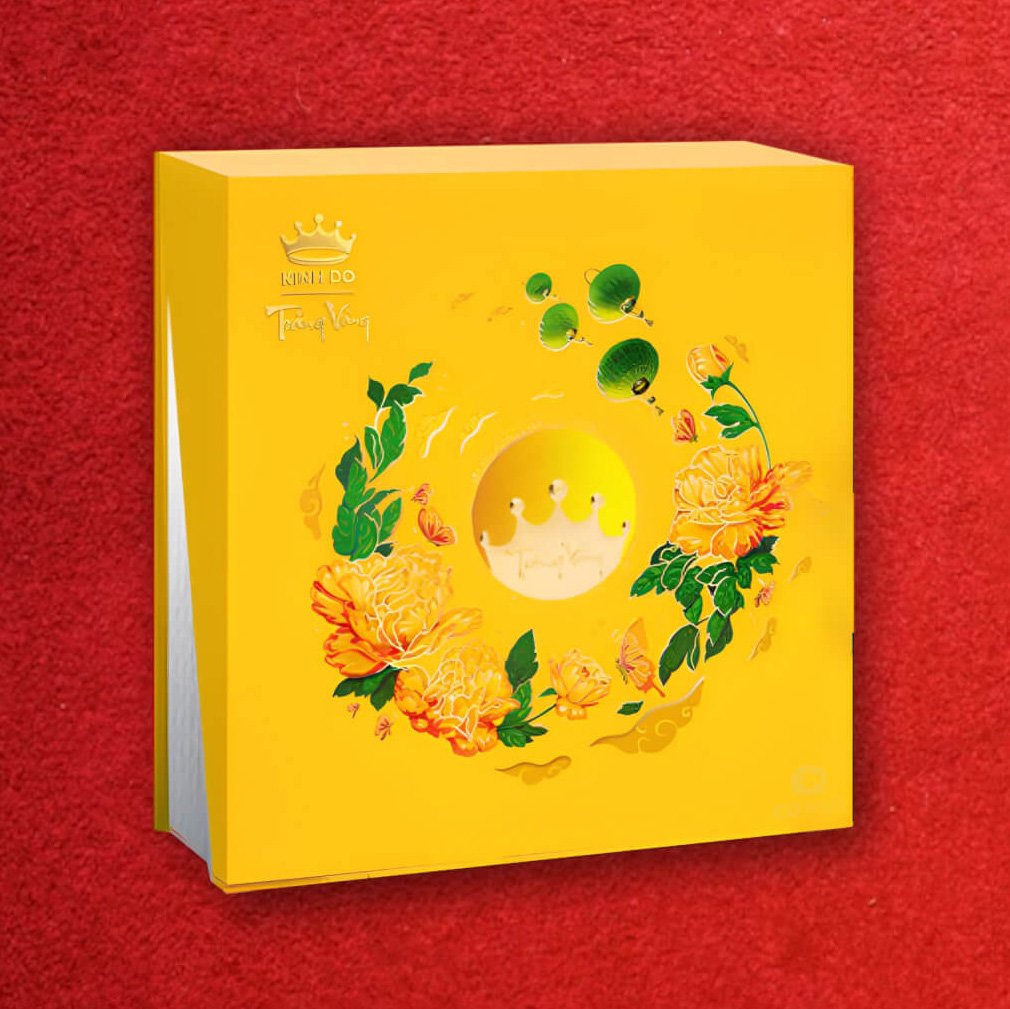 B&aacute;nh Trung Thu Kinh Đ&ocirc; Trăng V&agrave;ng Hồng Ngọc An Nhi&ecirc;n 4 B&aacute;nh Thượng Hạng