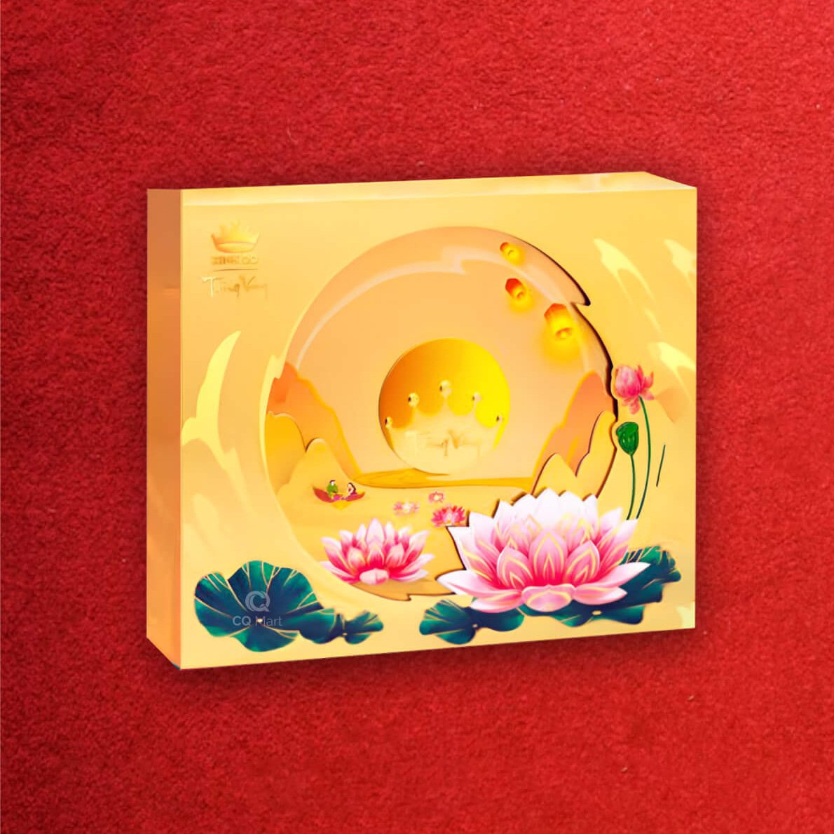 B&aacute;nh Trung Thu Kinh Đ&ocirc; Trăng V&agrave;ng Hồng Ngọc An Ph&uacute; 4 B&aacute;nh 160g Thượng Hạng