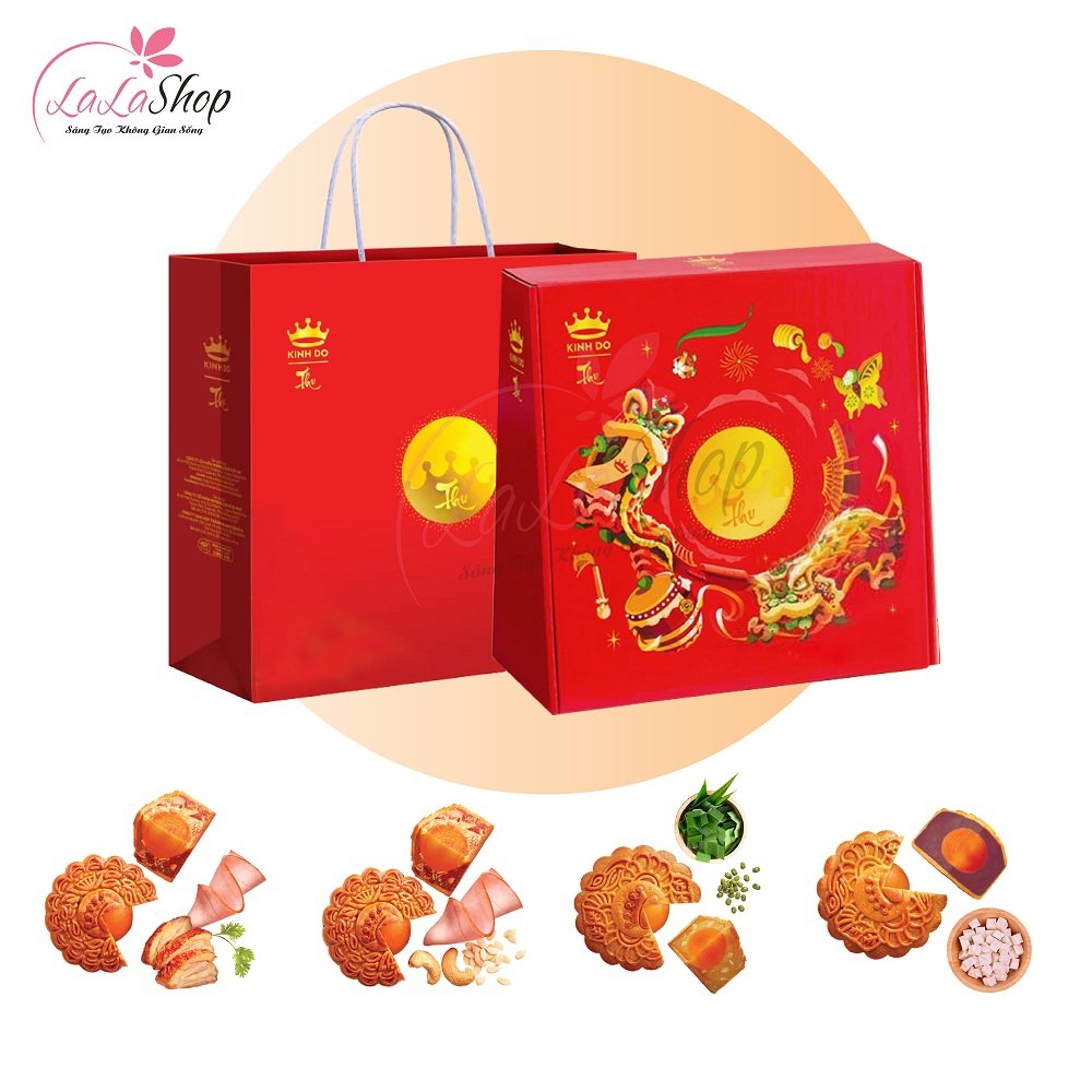 Hộp 4 B&aacute;nh Trung Thu Kinh Đ&ocirc; Minh Nguyệt