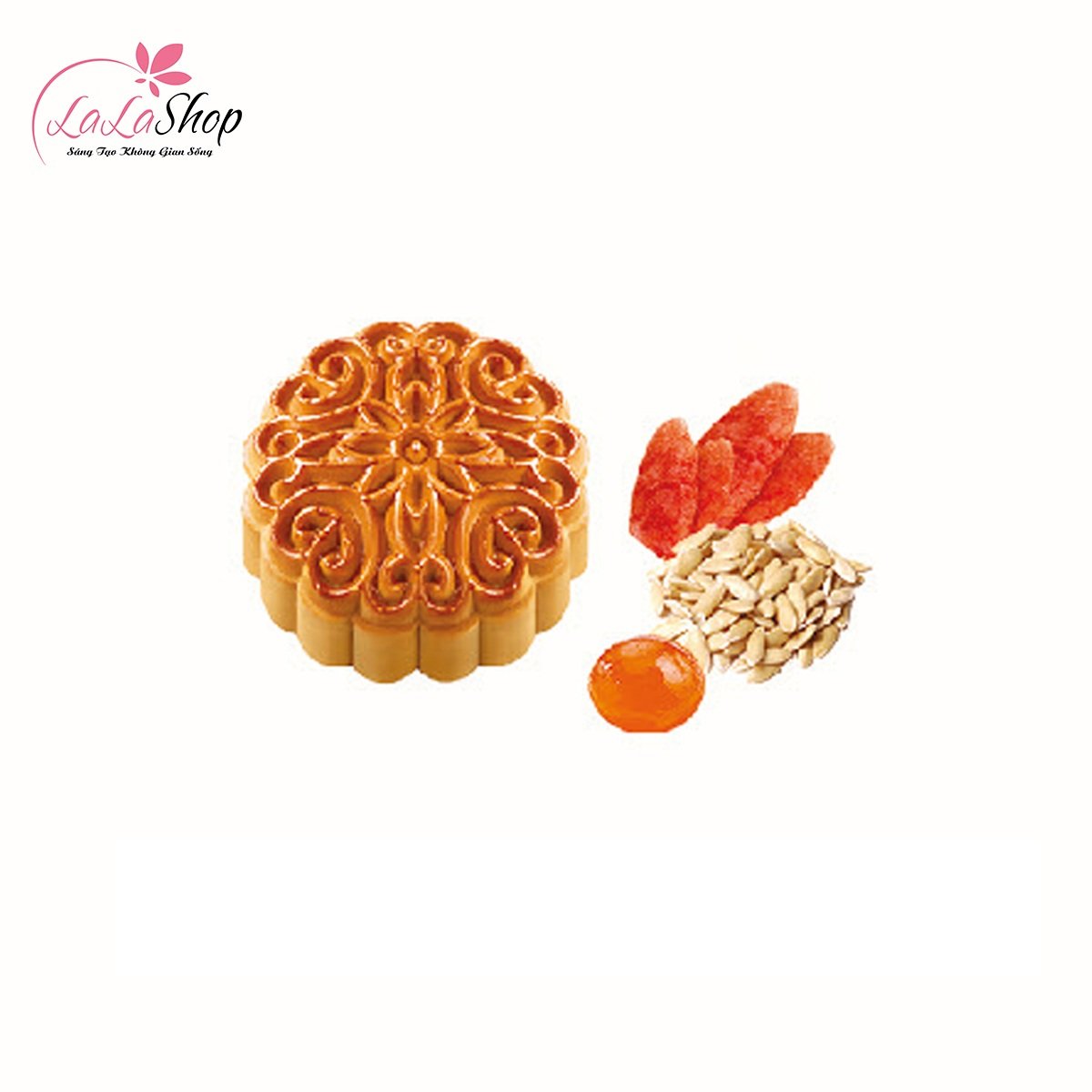 B&aacute;nh Trung Thu KiDo Lạp Xưởng S&ograve; Điệp Ngũ Hạt 1 Trứng 150g (SN1)