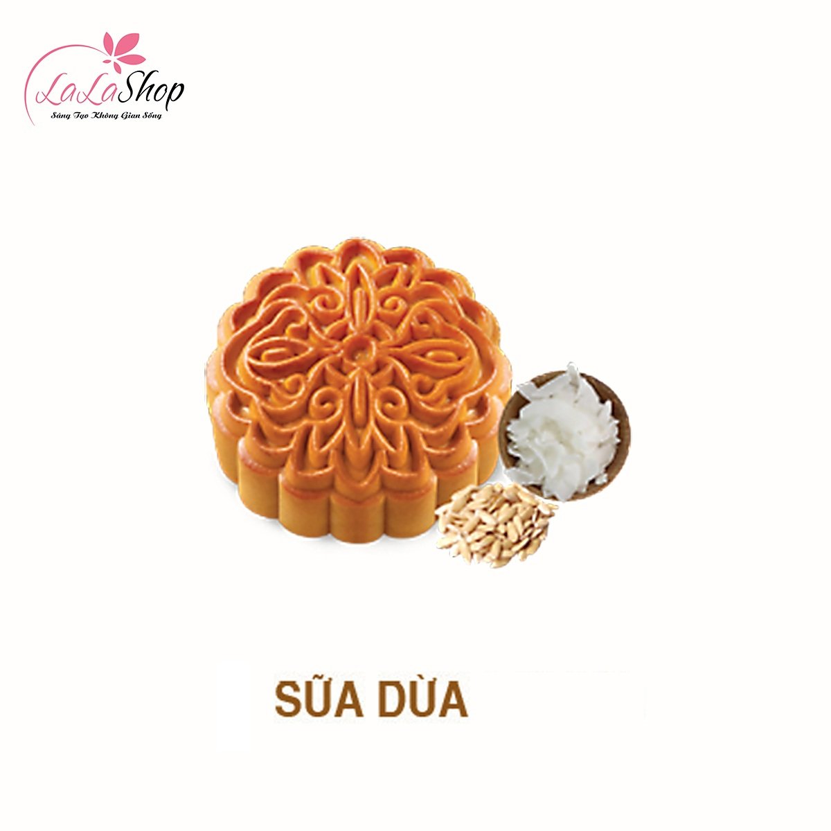 B&aacute;nh trung thu Kido sữa dừa hạt dưa 2 trứng 210g (SD2)