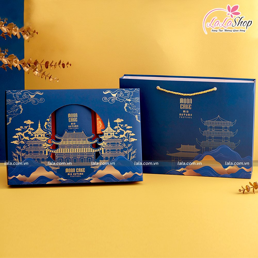 Hộp 6 B&aacute;nh Trung Thu Cung Đ&igrave;nh T&acirc;n D&acirc;n Lợi