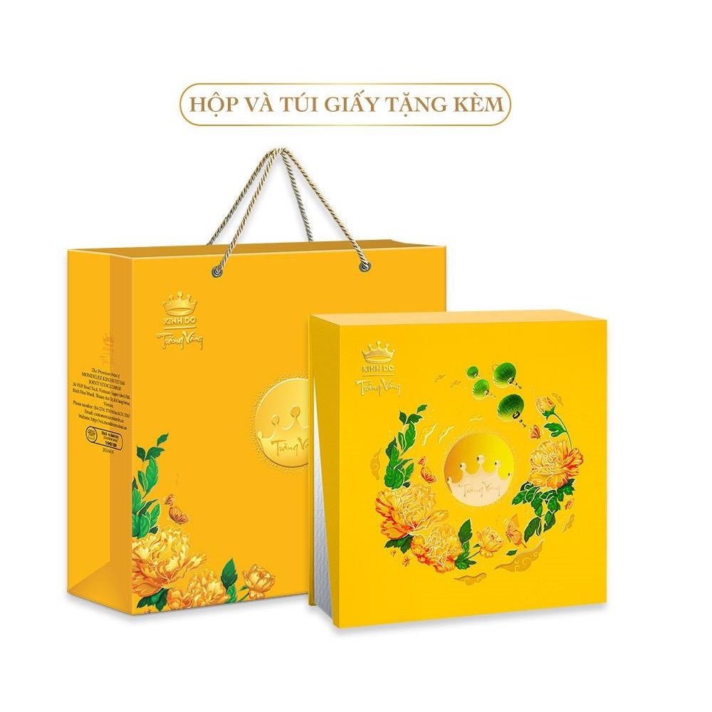 B&aacute;nh Trung Thu Kinh Đ&ocirc; Trăng V&agrave;ng Hồng Ngọc An Nhi&ecirc;n 4 B&aacute;nh Thượng Hạng (HNXD)