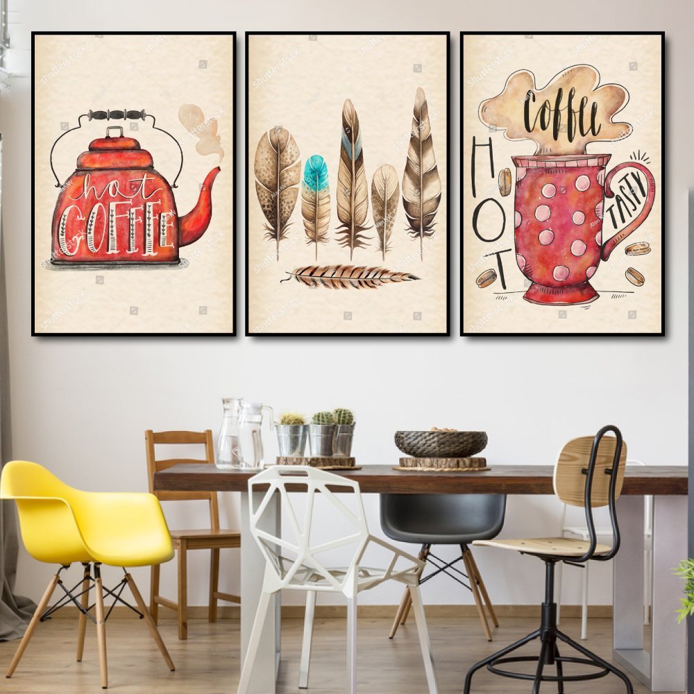 Tranh treo tường hot Coffee nghệ thuật