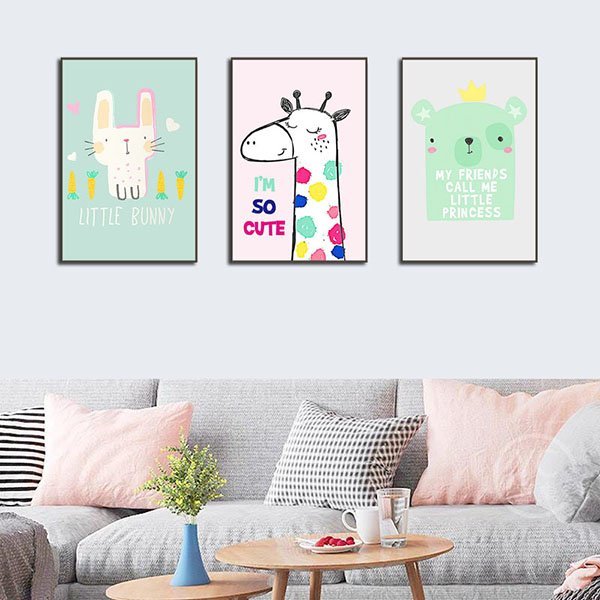 Tranh treo tường hươu cao cổ (KE-083)