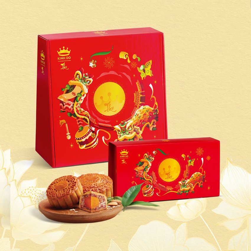 Hộp 4 B&aacute;nh Trung Thu Kinh Đ&ocirc; Dạ Nguyệt