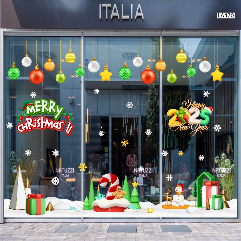 Decal trang trí noel hiện đang được rất nhiều người quan tâm và lựa chọn bởi tính thẩm mỹ cao