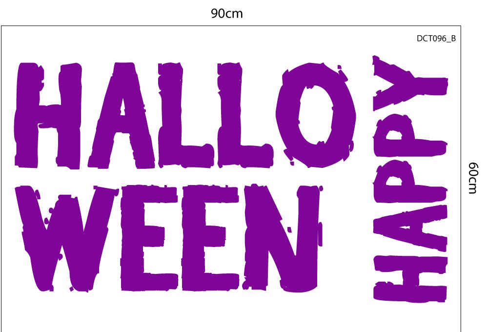 Combo Decal Trang Trí Halloween Những Quả Bí Ngô Ma Quái