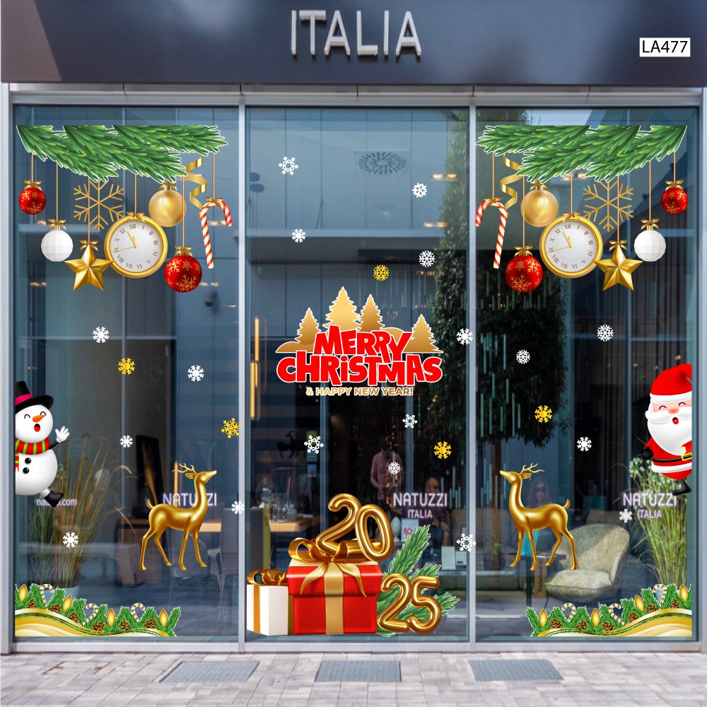 Mẫu decal trang trí Noel đẹp nhất tại Lala mẫu 2