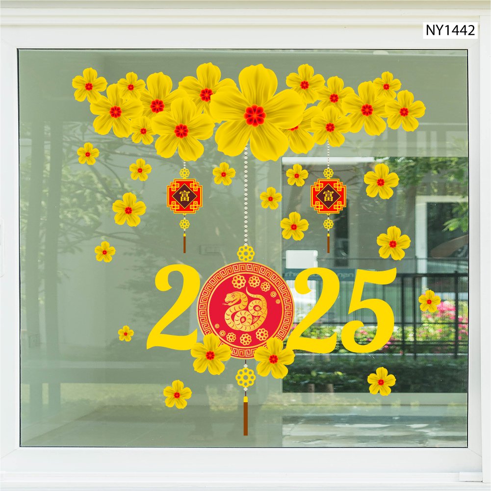 Decal trang tr&iacute; Tết đẹp nhất tại Lala mẫu 3