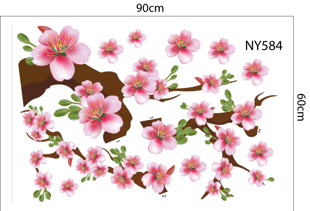 Combo Decal Trang Trí Tết Ất Tỵ thần tài gõ cửa đón xuân như ý