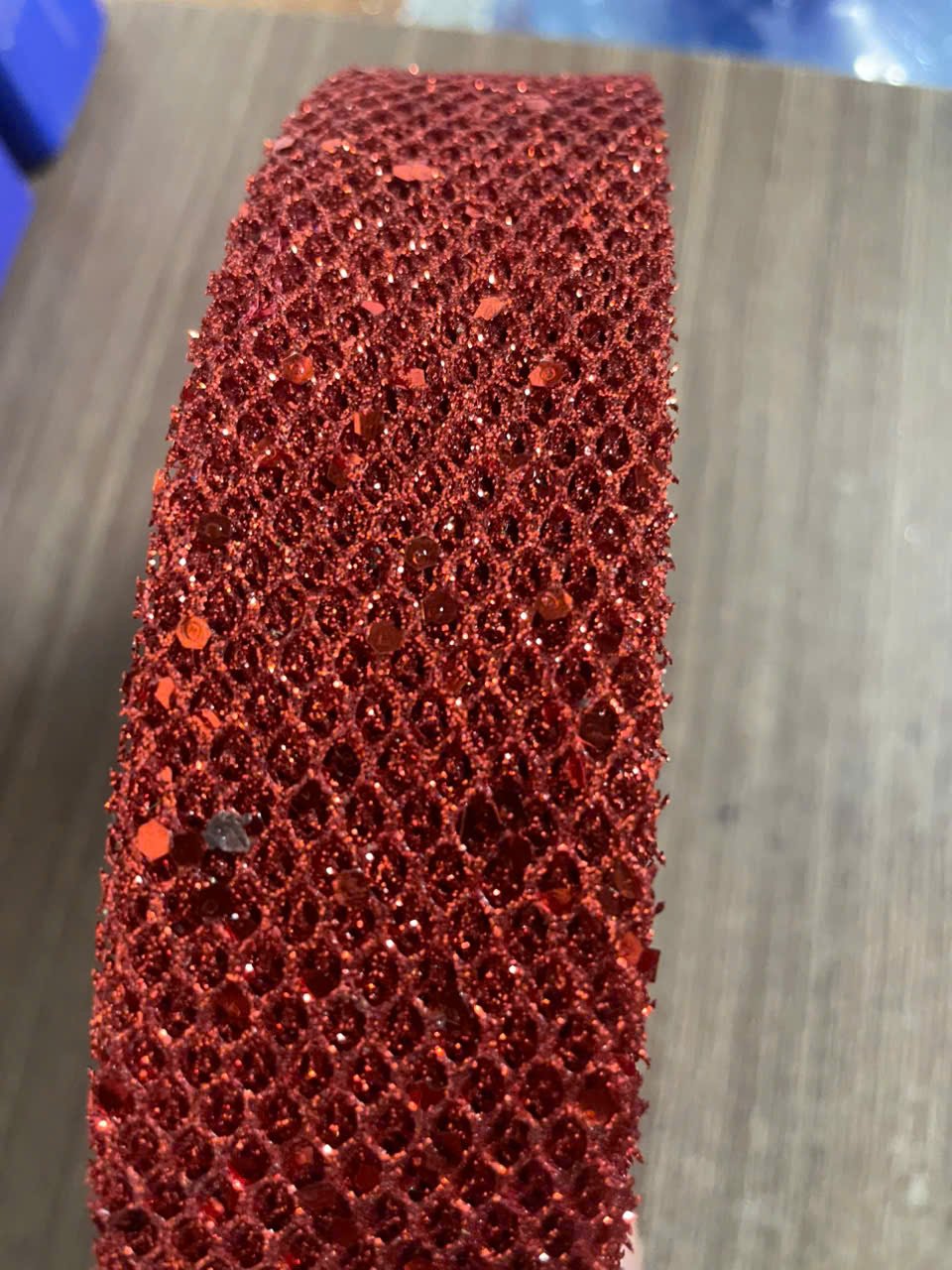 Cuộn dây ruy băng lưới kim tuyến nhiều màu 10m trang trí noel