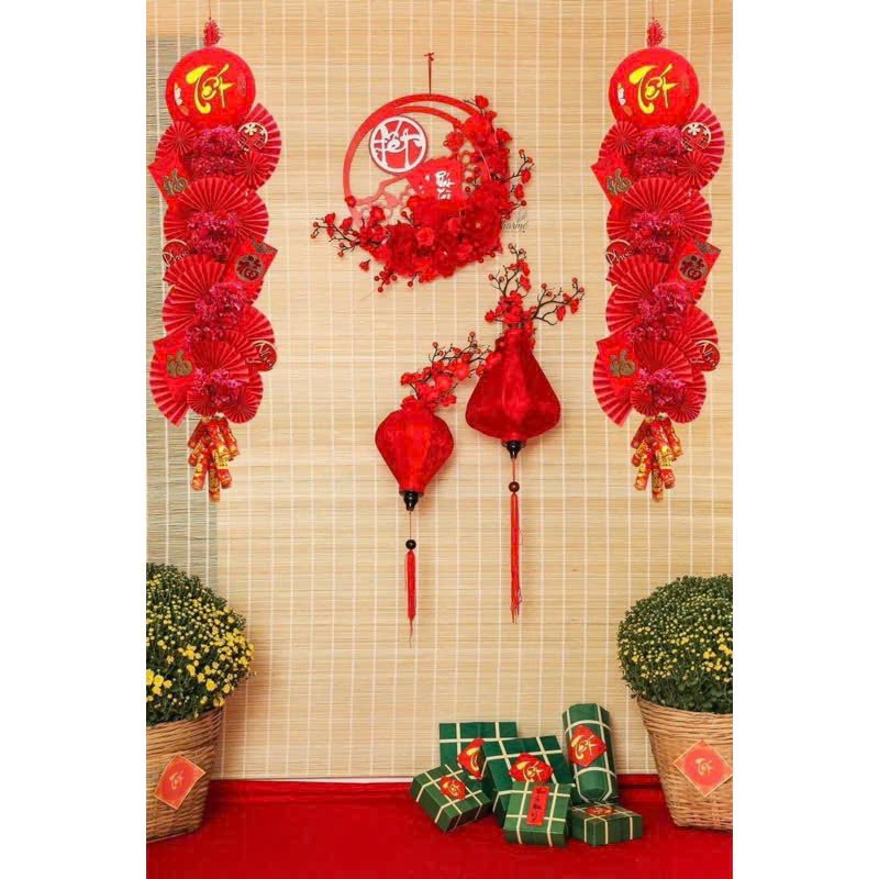 M&agrave;nh Tăm Tre L&agrave;m Tiểu Cảnh Trang Tr&iacute; Tết