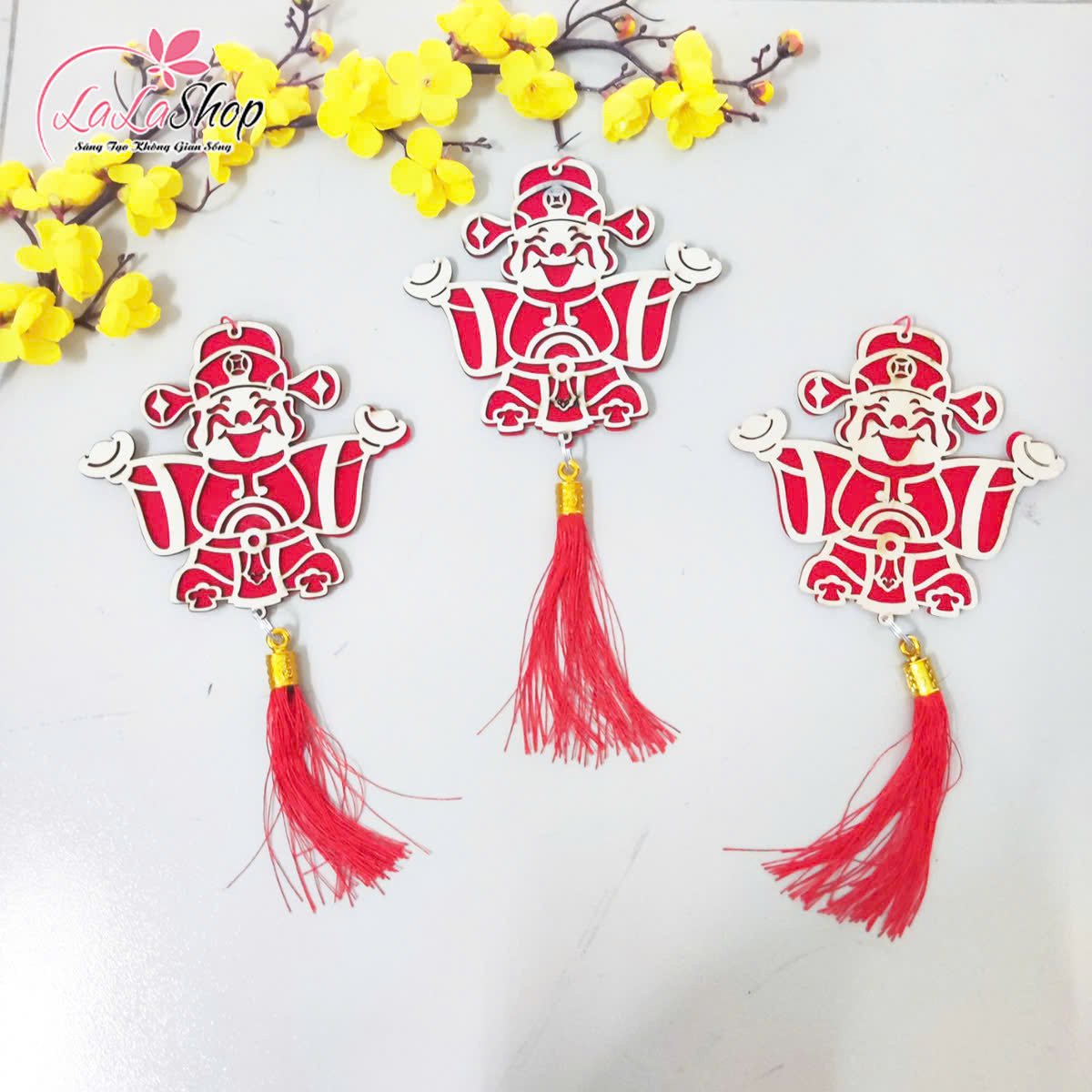 Lộc treo tết thần tài đỏ may mắn trang trí tết