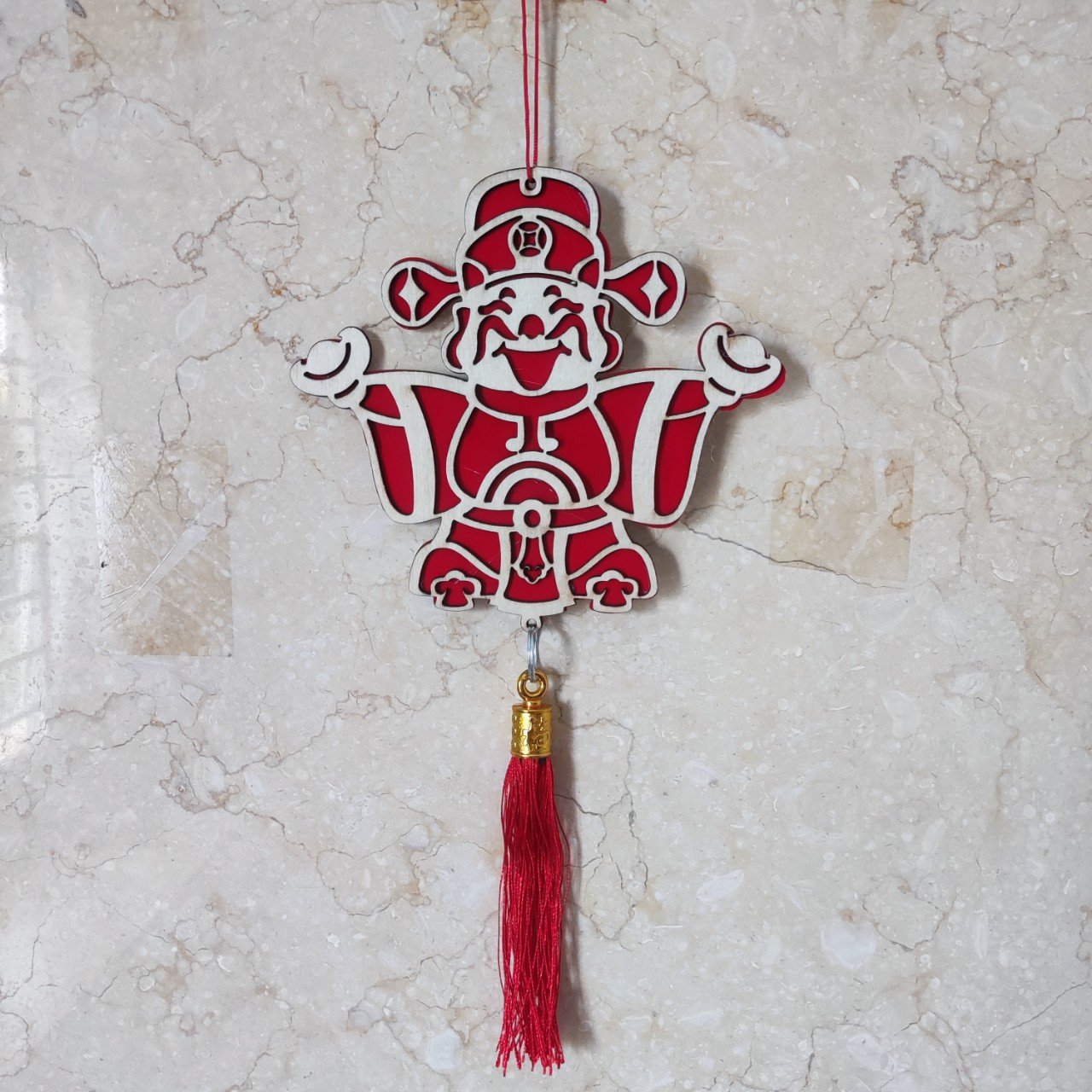 Lộc treo tết thần tài đỏ may mắn trang trí tết