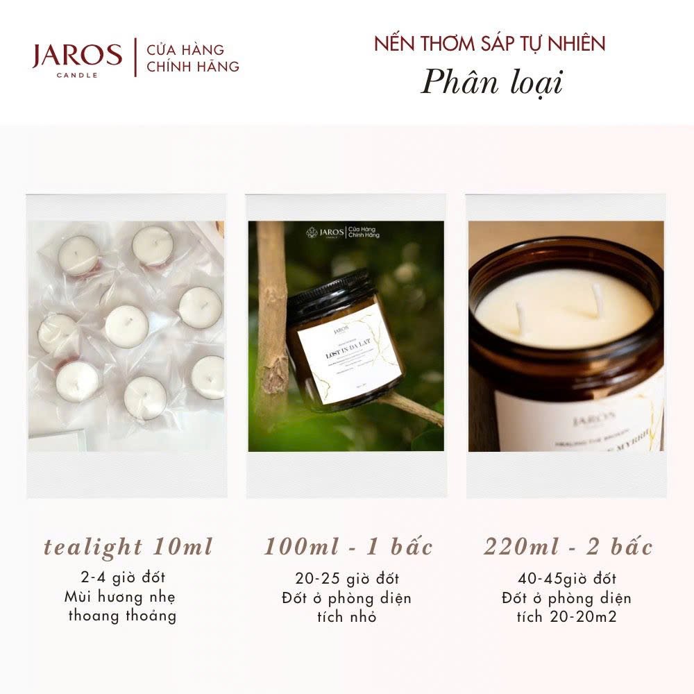 Nến Thơm Sáp Tự Nhiên JAROS Candle Hương GOODNIGHT, SWEETHEART