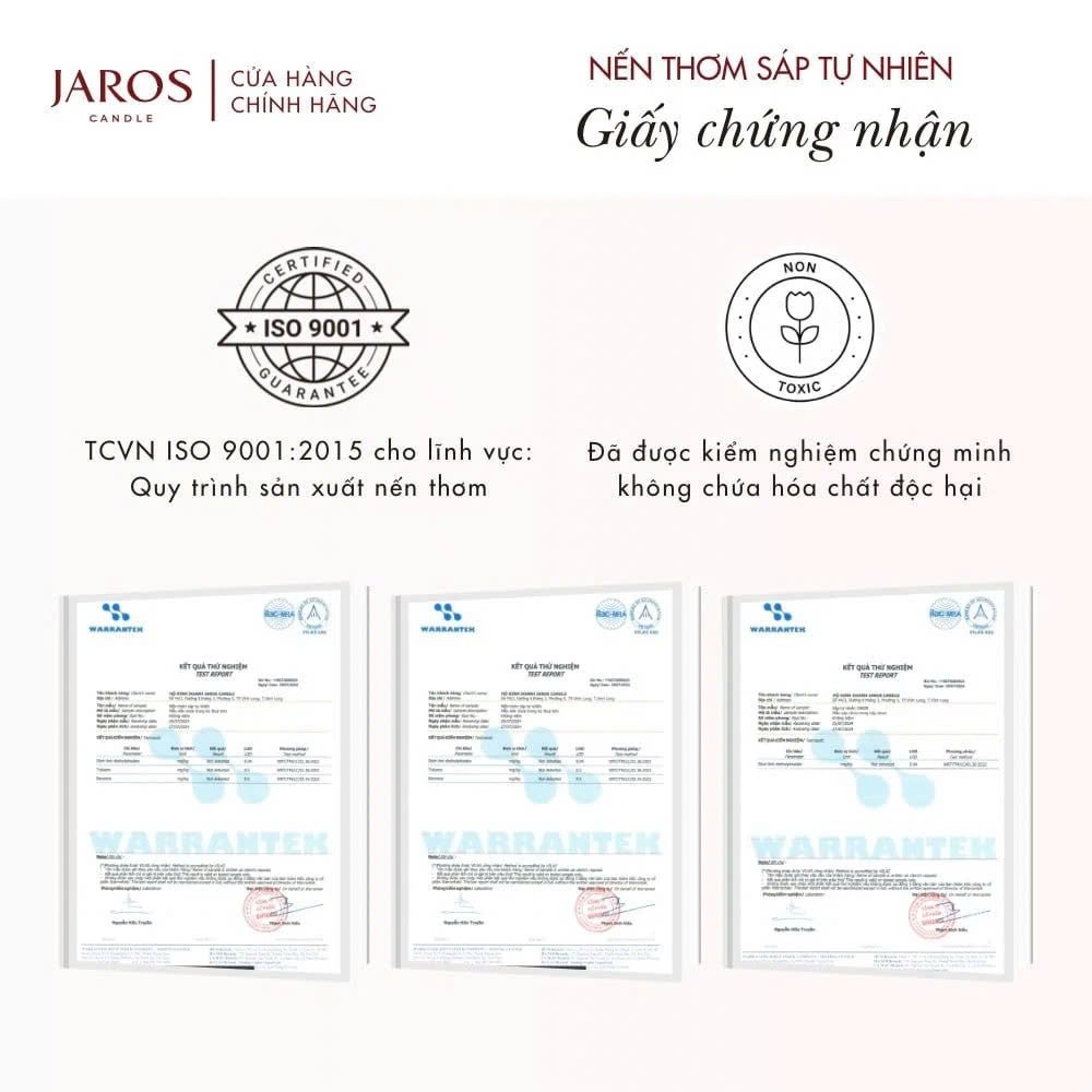 Nến Thơm Sáp Tự Nhiên JAROS Candle Hương GOODNIGHT, SWEETHEART