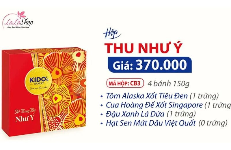 Hộp 4 b&aacute;nh Kido Thu Như &Yacute;