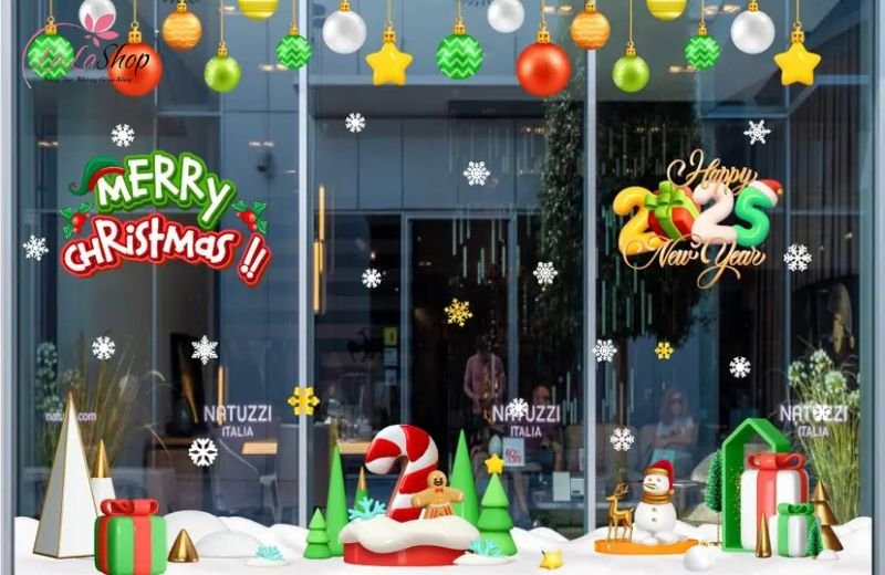 Decal noel đa dạng, nhiều chủ đề gi&uacute;p tiết kiệm chi ph&iacute; v&agrave; thời gian