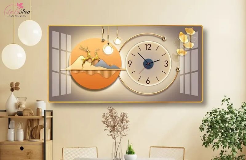 Đồng hồ treo tường mang lại nhiều gi&aacute; trị trong kh&ocirc;ng gian sống