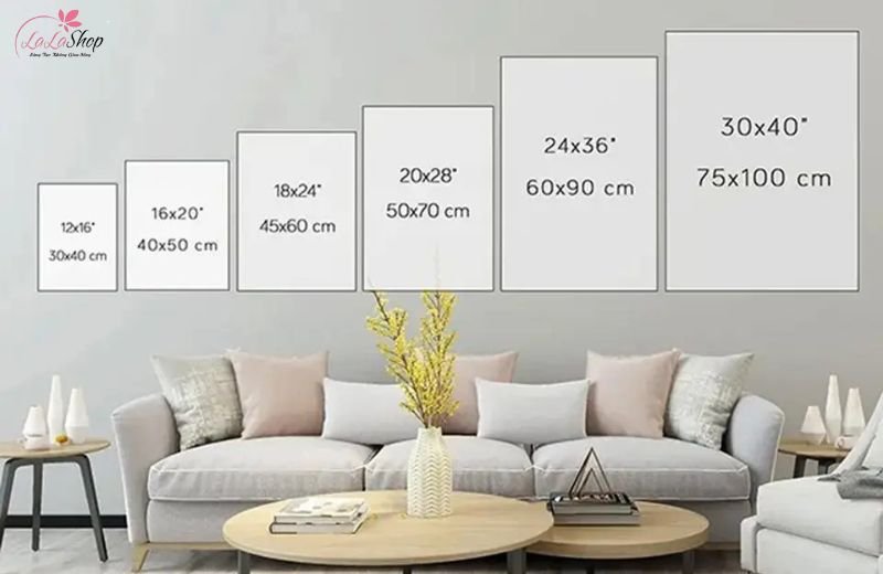 Chọn kích thước tranh canvas chuẩn giúp không gian hài hòa và ấn tượng hơn