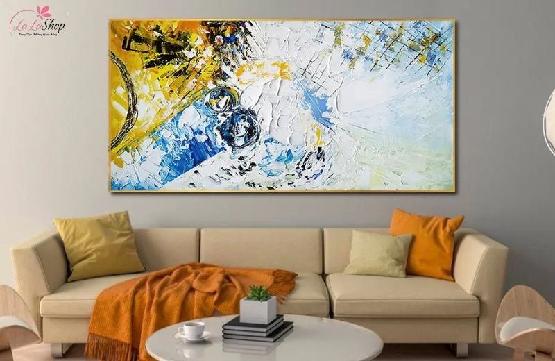 Tranh canvas viền khung bằng nhựa composite