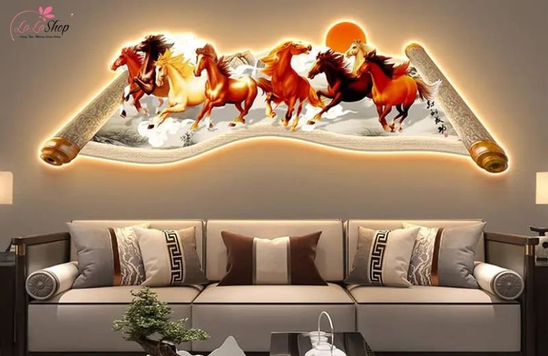 Tranh đ&egrave;n led - Xu hướng trang tr&iacute; mới nhất 2025