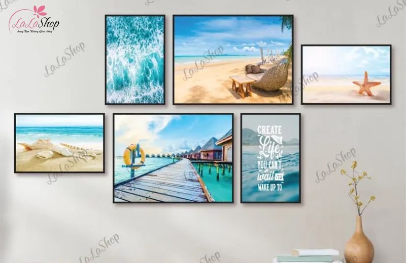 Tranh formex Biển Xanh Nghệ Thuật