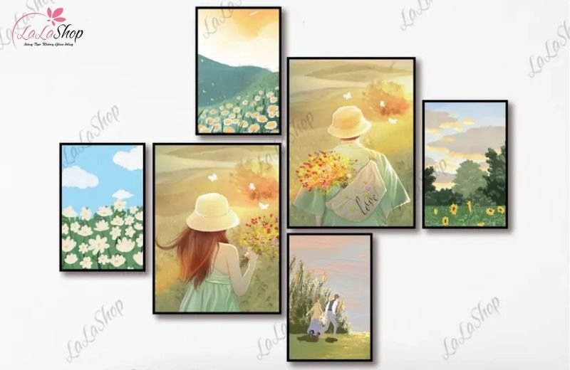 Tranh Formex C&ocirc; G&aacute;i v&agrave; Ch&agrave;ng Trai