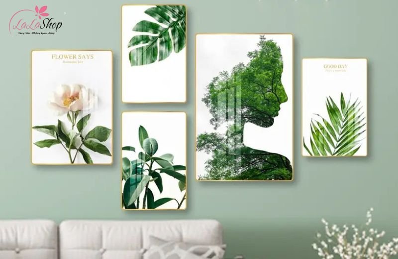 tranh hoa l&aacute; - mang thiện nhi&ecirc;n v&agrave;o kh&ocirc;ng gian sống 