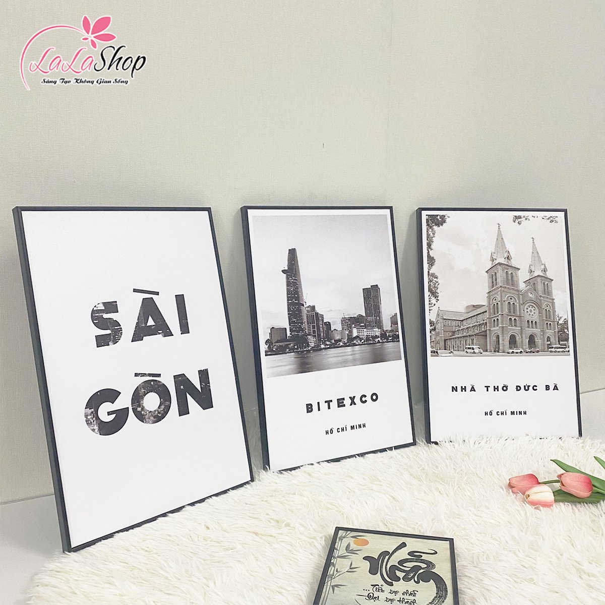 Tranh treo tường Sài Gòn trắng đen (HG)