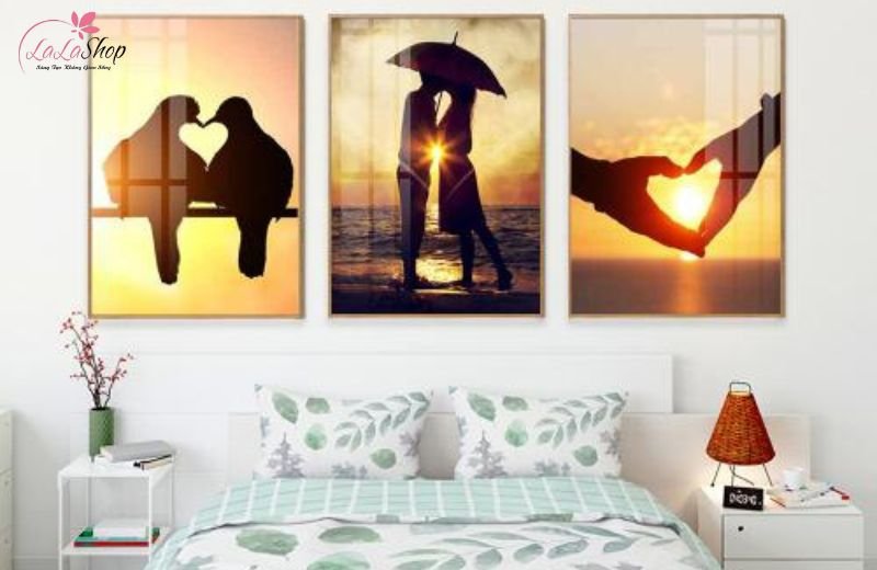 Chủ đề tranh ph&ograve;ng ngủ n&ecirc;n ưu ti&ecirc;n y&ecirc;n tĩnh, dịu nhẹ, mềm mại,...