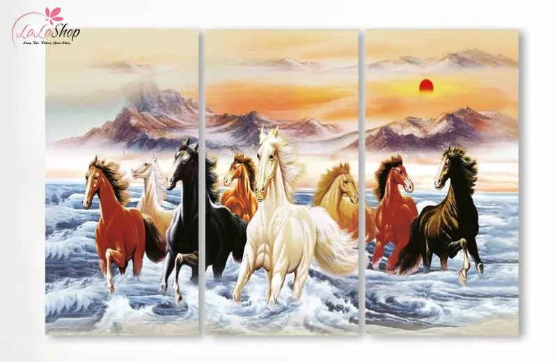 Tranh treo tường ph&ograve;ng kh&aacute;ch &ndash; Sang trọng, đẳng cấp