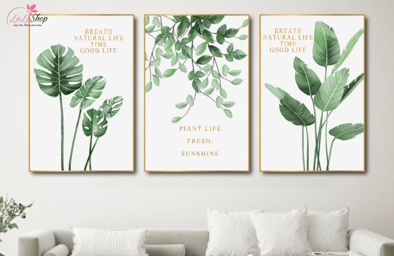 Tranh l&aacute; c&acirc;y nhiệt đới