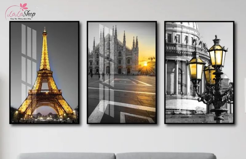 Tranh th&aacute;p eiffel