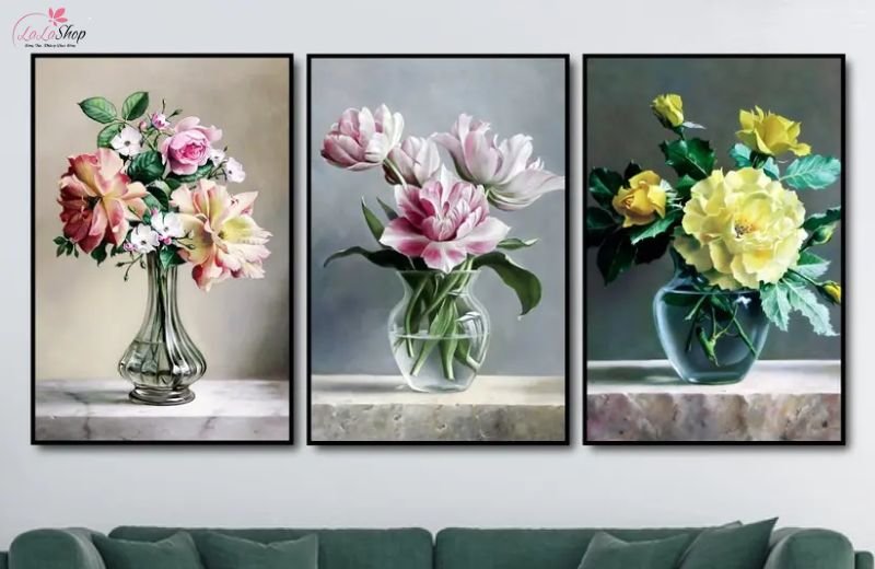 Tranh Treo Tường Hoa Đa Sắc 