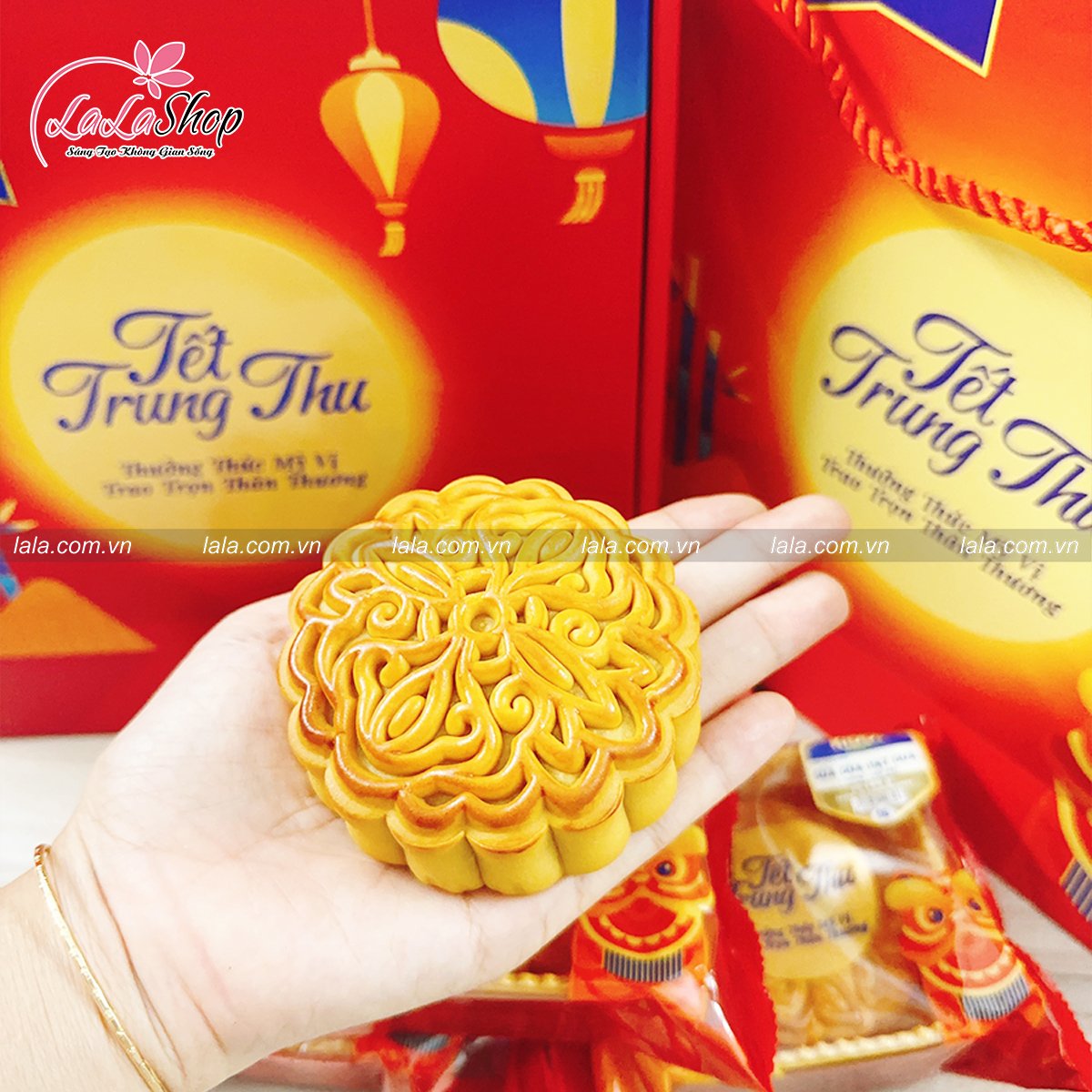 B&aacute;nh Trung Thu KIDO G&agrave; Quay Xốt Hồng K&ocirc;ng 1 Trứng 150g (GQ1)