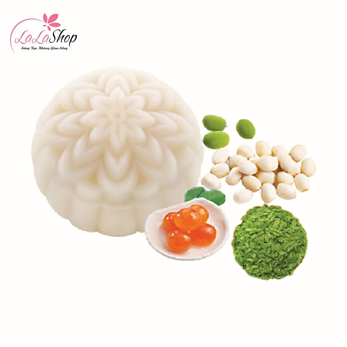 B&aacute;nh Trung Thu Kido Dẻo Cốm Sen 1 trứng 180gr (DCS1)