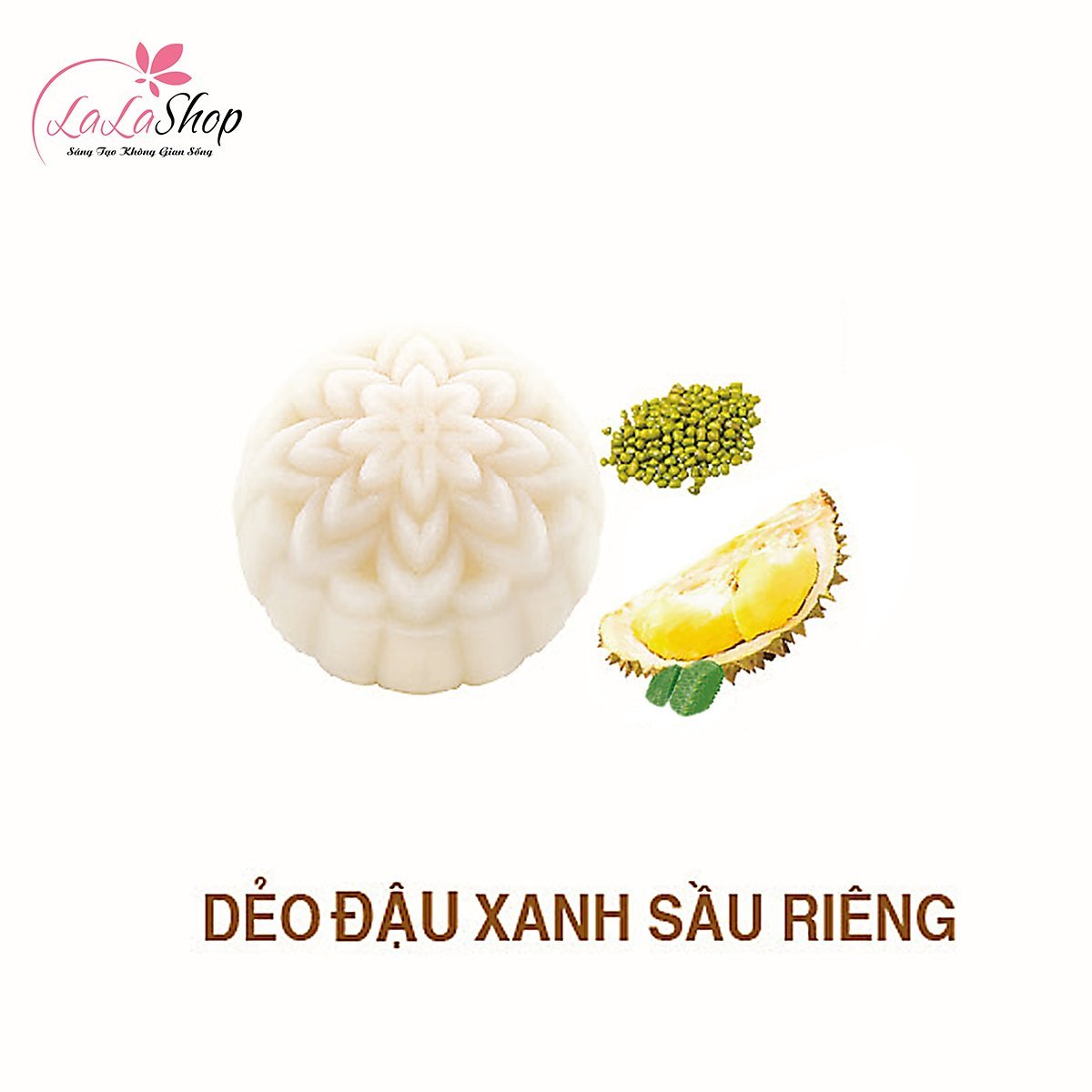B&aacute;nh Trung Thu Kido Dẻo Đậu Xanh Sầu Ri&ecirc;ng 0 trứng 150gr (DSR)
